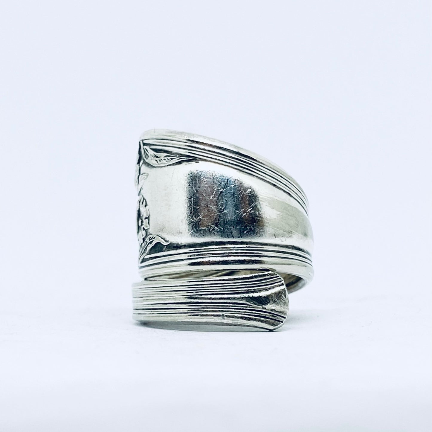 Anello Artigianale Mod. CLASSICO/SPIRALE  Realizzato con Antica posata in Argento (Prima Metà del ’900)