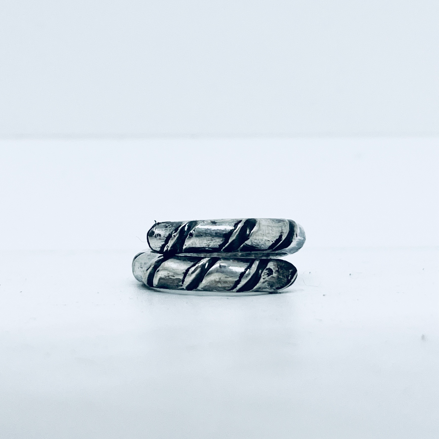 Anello Artigianale  S.MARCO  Mod. CLASSICO/FEDINA/SPIRALE  Realizzato con Antica posata in Argento (Prima Metà del ’900)