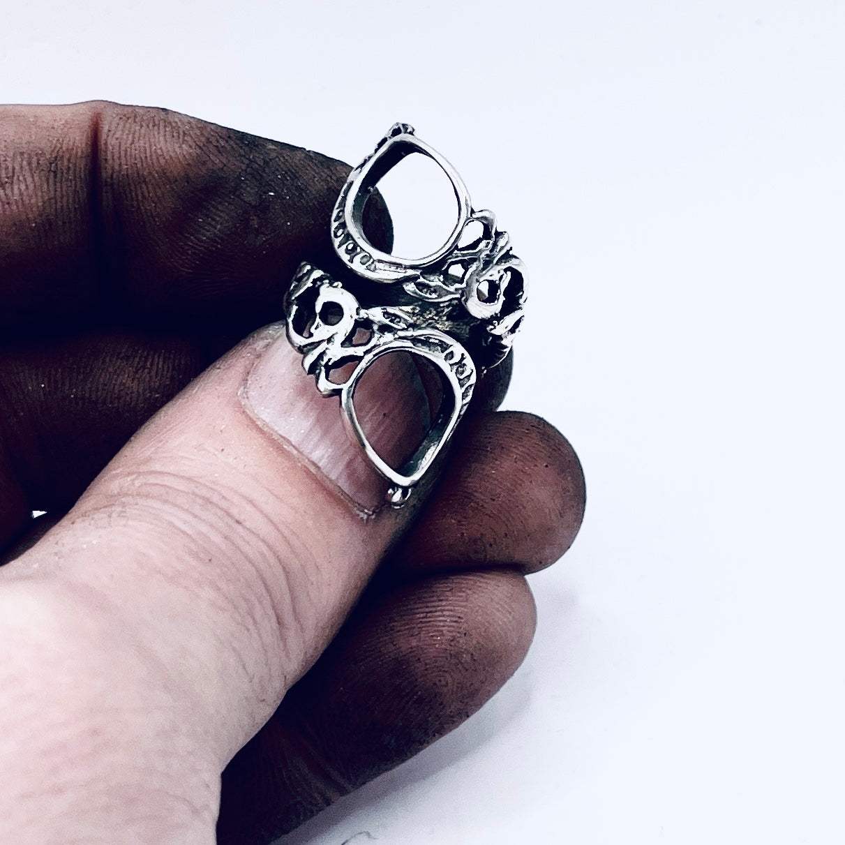 Anello Artigianale FORBICINE SARTA Mod. SPIRALE  Realizzato con Antica posata in Argento (Prima Metà del ’900)