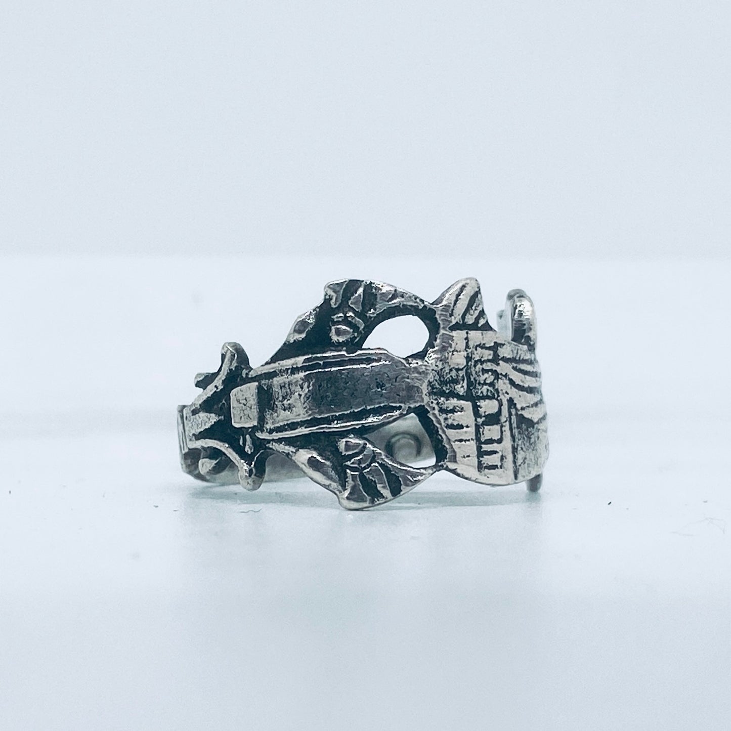 Anello Artigianale CLEOPATRA Mod. CLASSICO  Realizzato con Antica posata in Argento (Prima Metà del ’900)