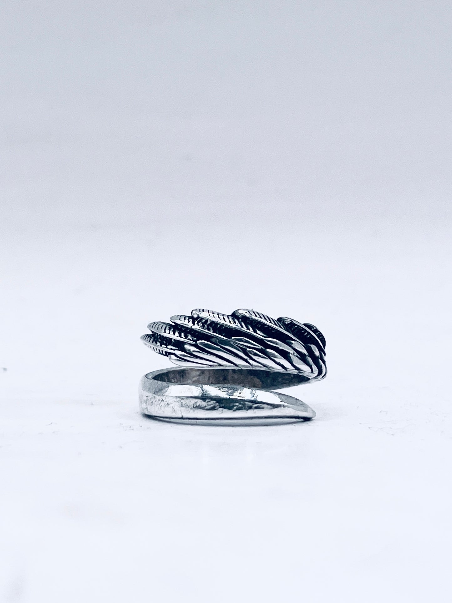 Anello Artigianale ALZAVOLO Mod. SPIRALE  Realizzato con  Antico tagliacarte in Argento (Prima Metà del ’900)