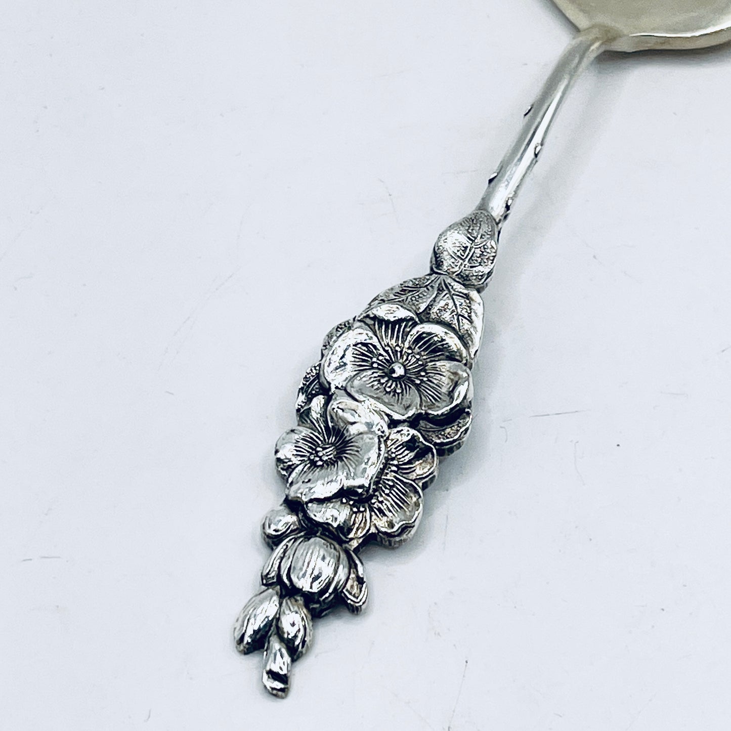 Anello Artigianale FIORE DEL TE Mod. CLASSICO  Realizzato con Antica posata in Argento (Prima Metà del ’900)