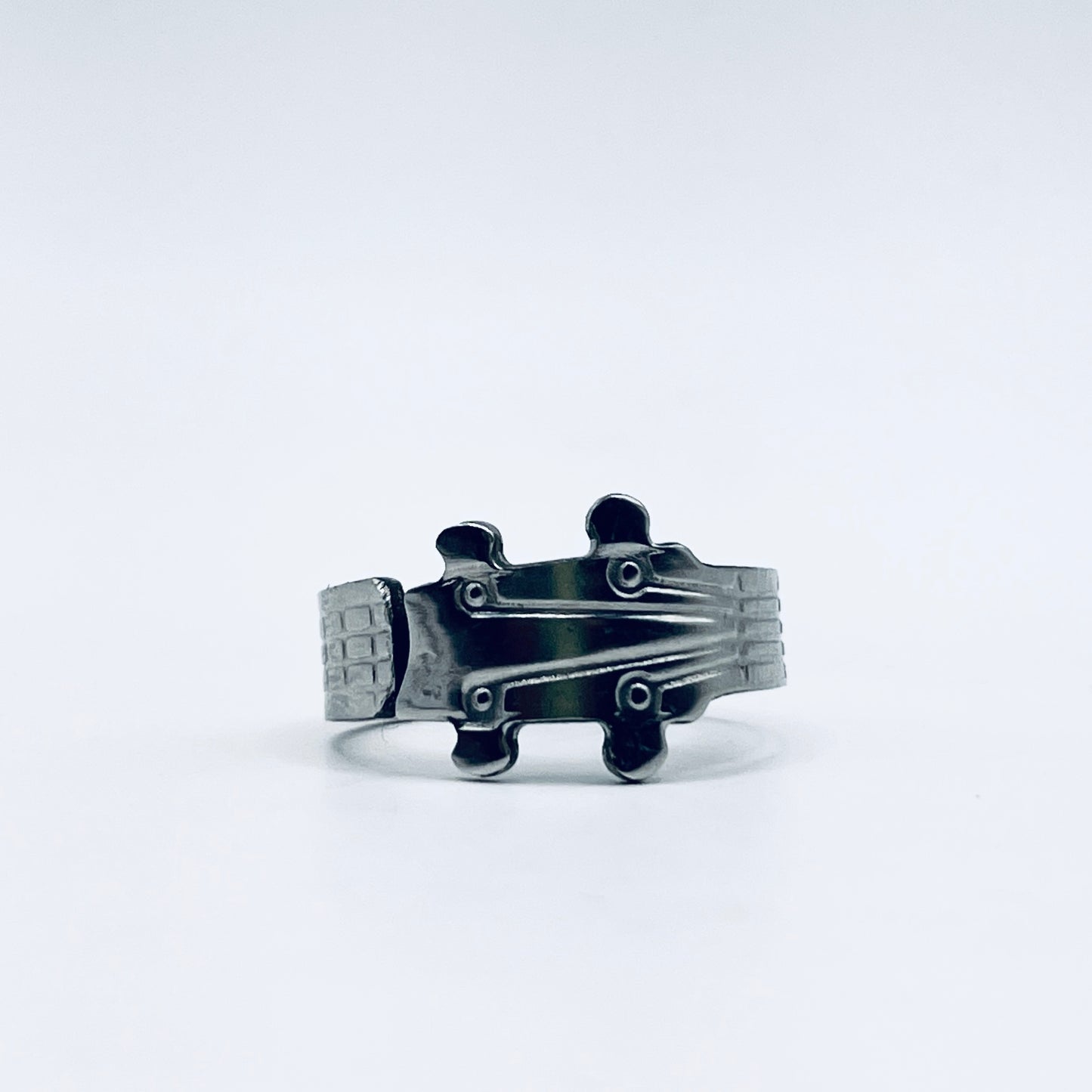 Anello Artigianale ROCKERS’RING  Mod. CLASSICO  Realizzato con manico di Cucchiaino in Acciaio Inox 18/10