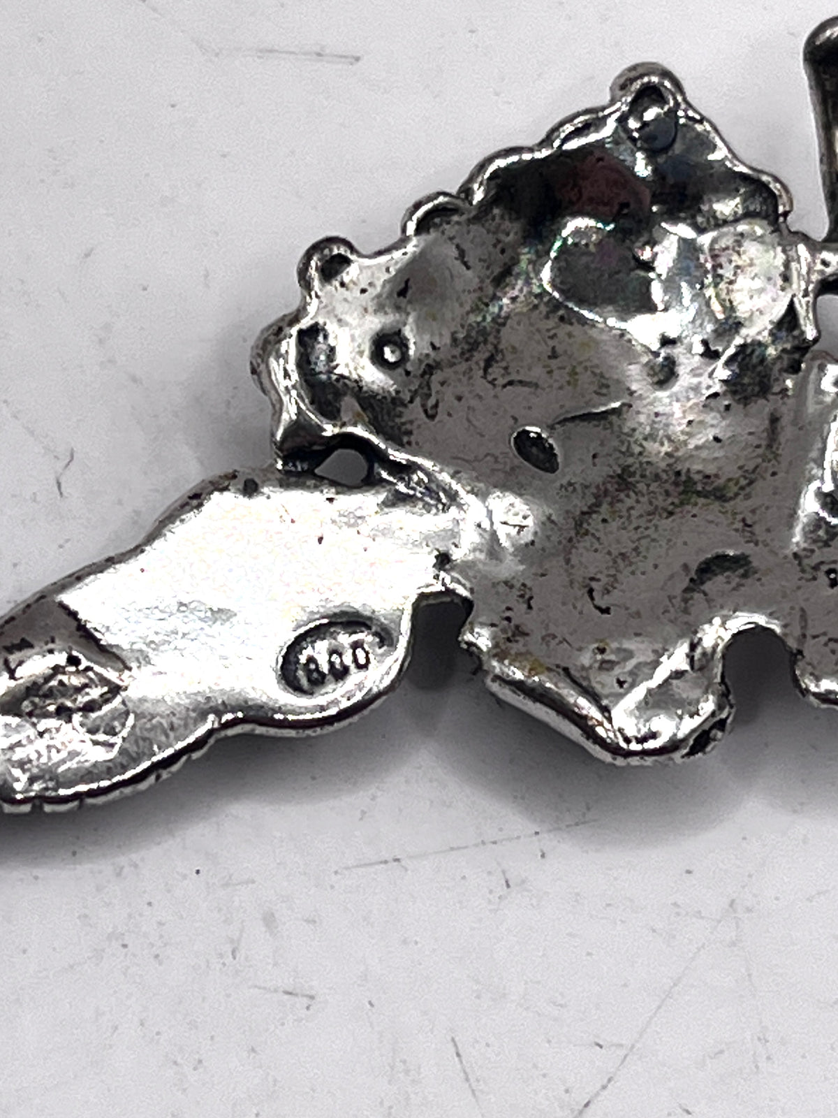 Anello Uva ricavato da un cucchiaino antico in argento 800 – vista 10