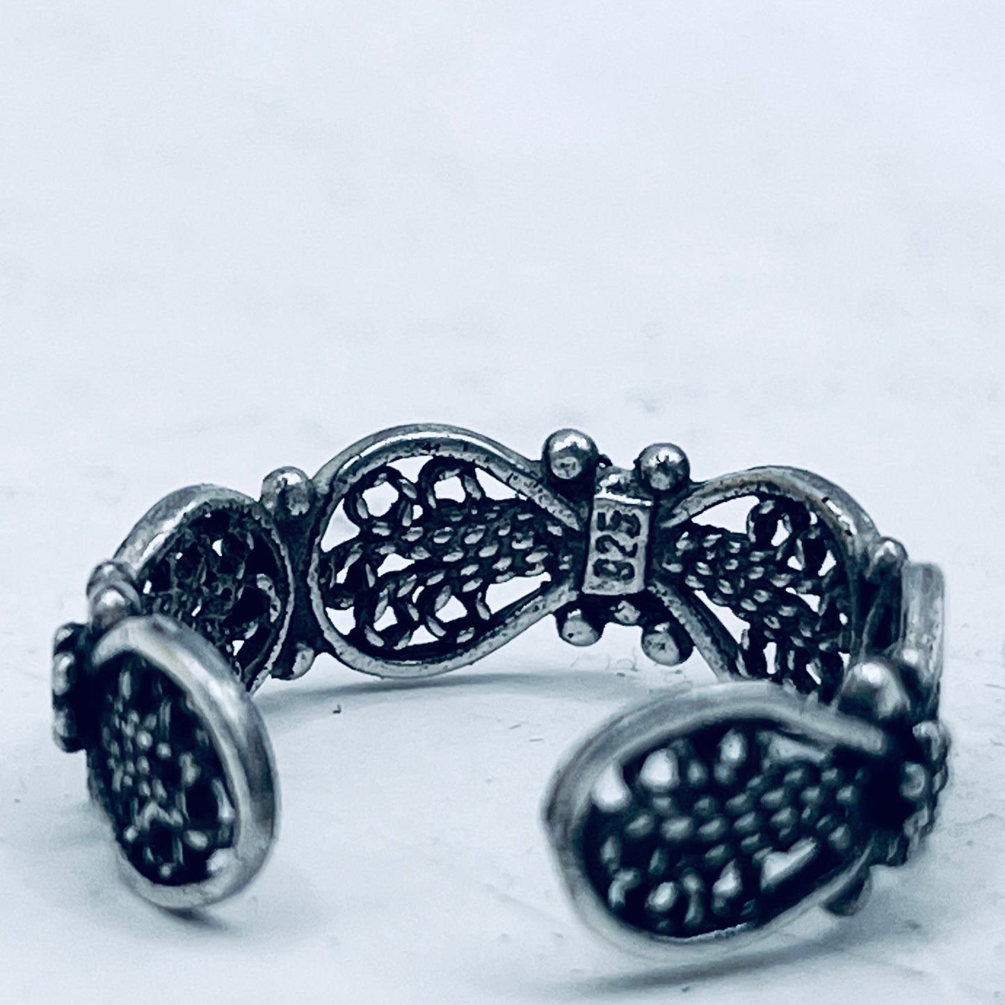 Anello Artigianale FILIGRANA Mod. SPILLA Realizzato con Antica spilla in Argento (Prima Metà del ’900)