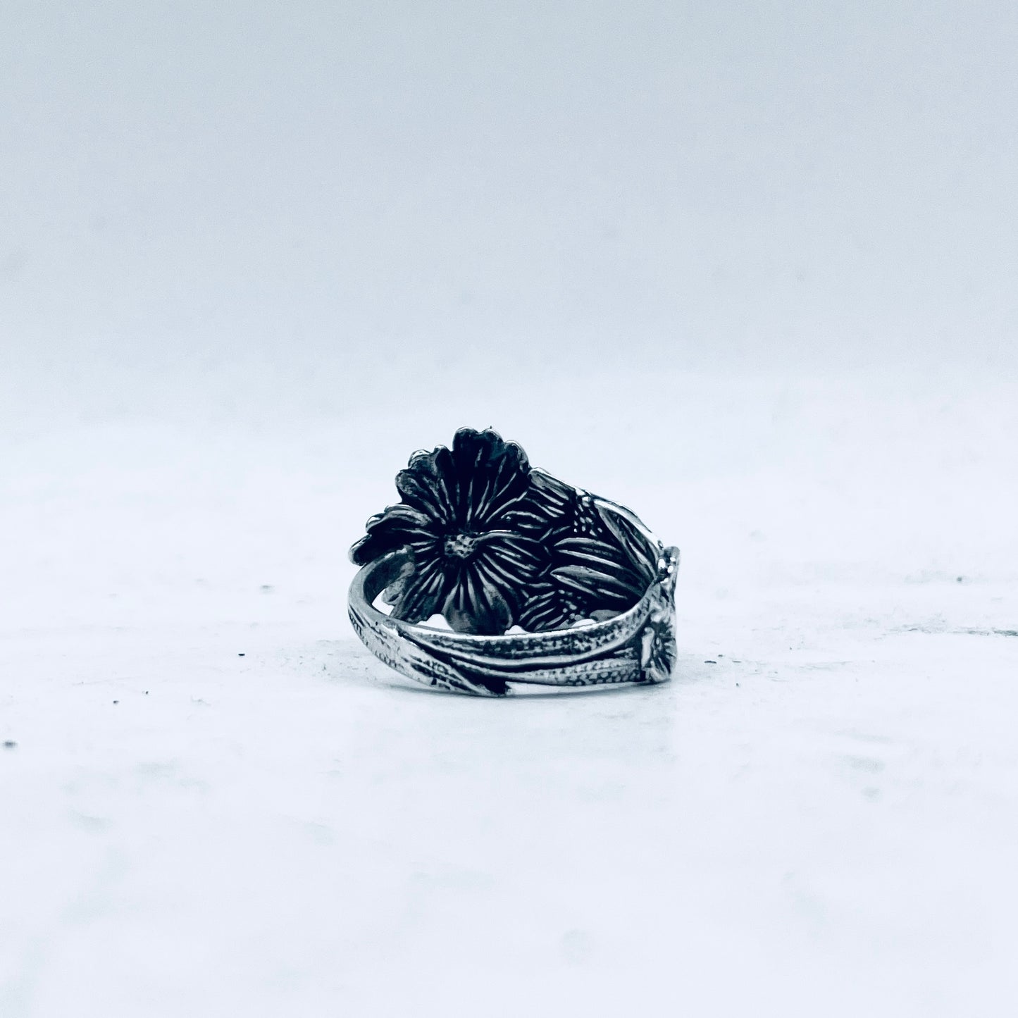 Anello Artigianale CARDO Mod. CLASSICO  Realizzato con Antica posata in Argento (Prima Metà del ’900)