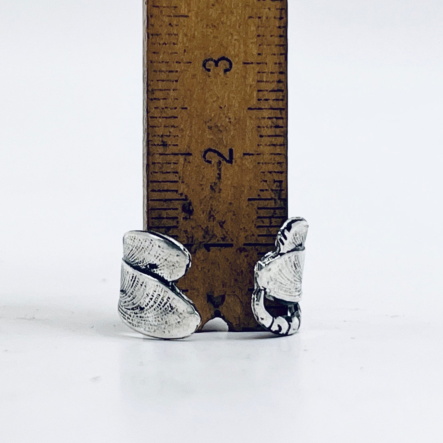 Anello Artigianale LIBELLULA  Mod. SPILLA Realizzato con Antica spilla in Argento (Prima Metà del ’900)