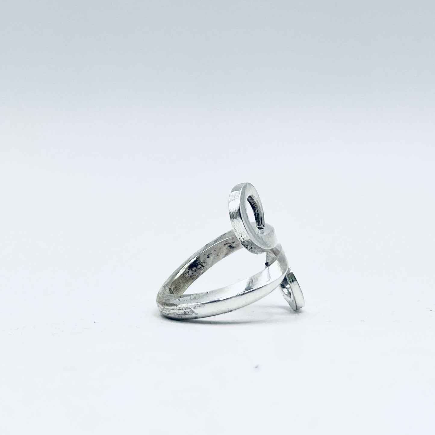 Anello Artigianale SPIRA Mod. REBBI Realizzato con Antica posata in Argento (Prima Metà del ’900)