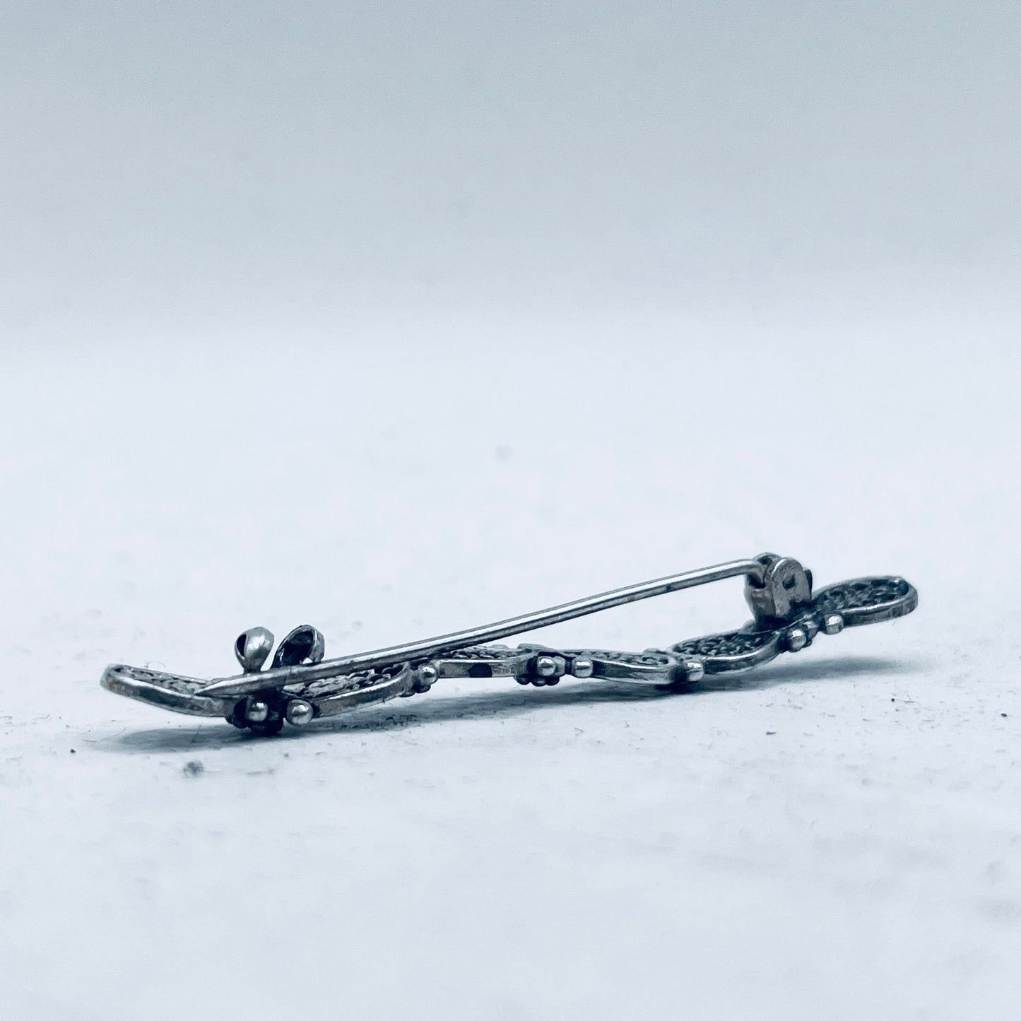 Anello Artigianale FILIGRANA Mod. SPILLA Realizzato con Antica spilla in Argento (Prima Metà del ’900)