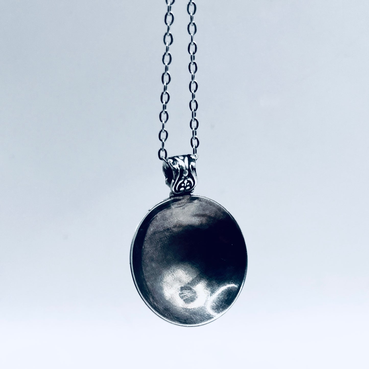 Anello Artigianale + Pendente (omaggio) SANTIAGO Mod. CLASSICO  Realizzato con Antica posata in Argento (Prima Metà del ’900)