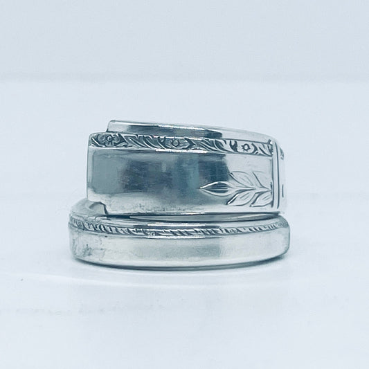 Anello Artigianale Mod. SPIRALE  Realizzato con Antica posata in Argento (Prima Metà del ’900)