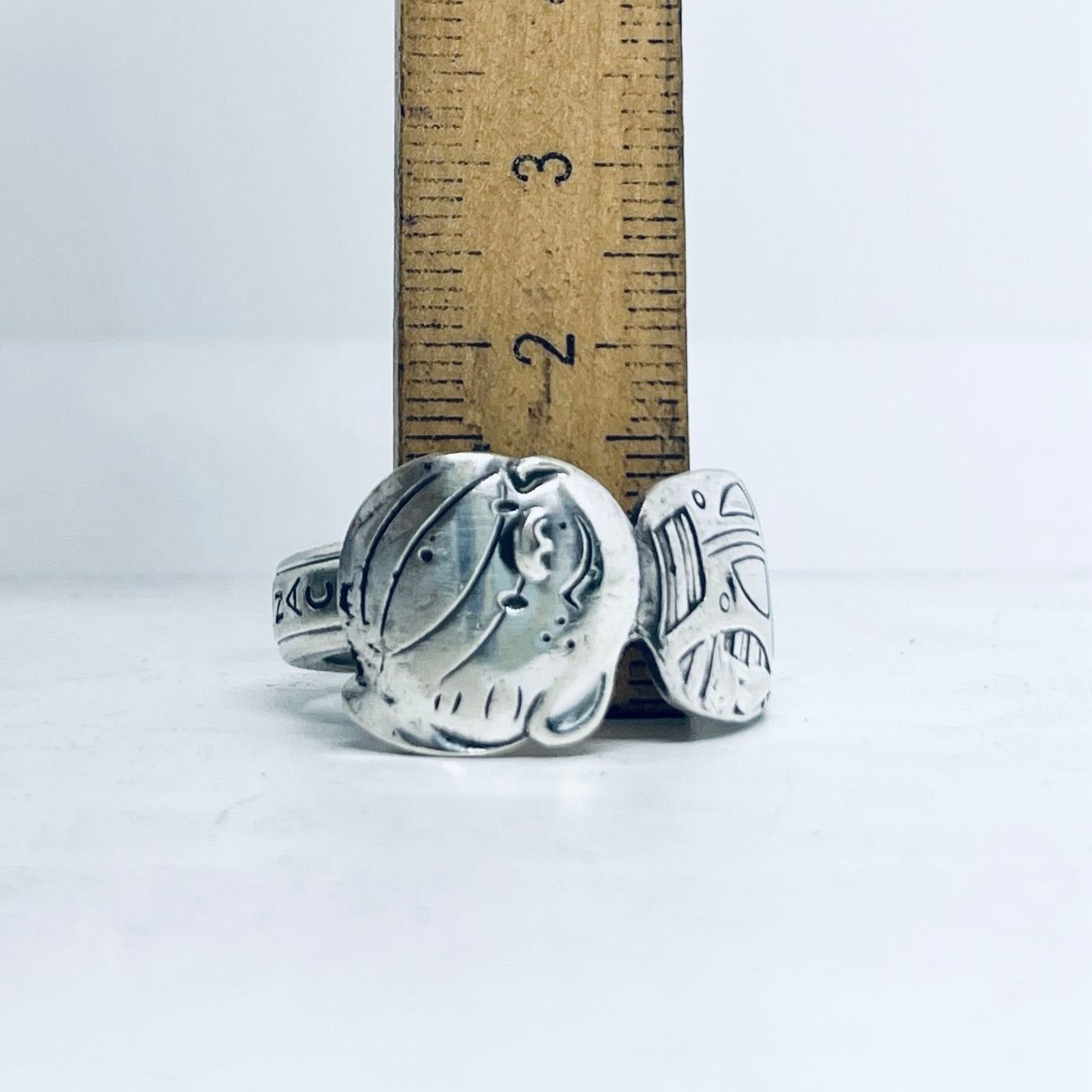 Anello Artigianale DENNIS THE MENACE Mod. CLASSICO/SPIRALE  Realizzato con Antica posata in Argento (Prima Metà del ’900)