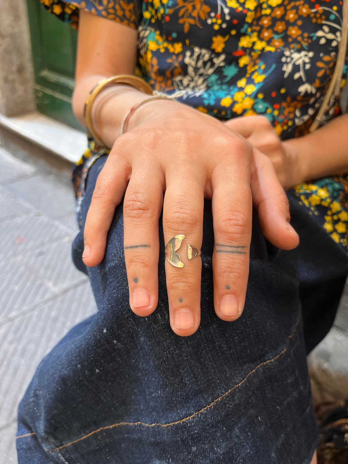 Anello Artigianale Mod. MINICODA#03 Realizzato con Antica posata in Argento (Prima Metà del ’900)