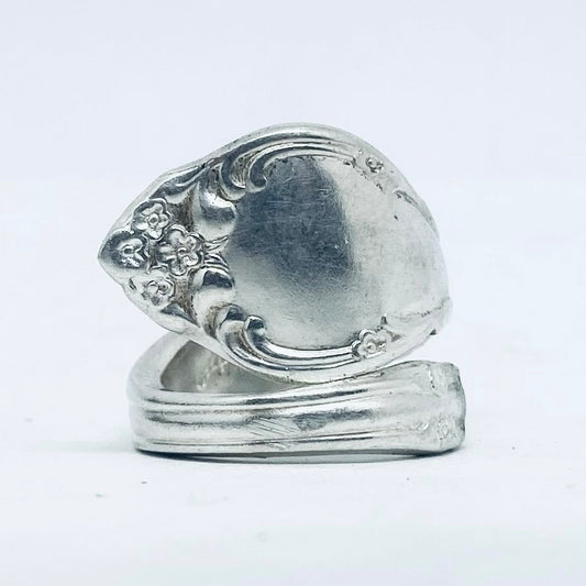 Anello Artigianale Mod. SPIRALE  Realizzato con Antica posata in Argento (Prima Metà del ’900)