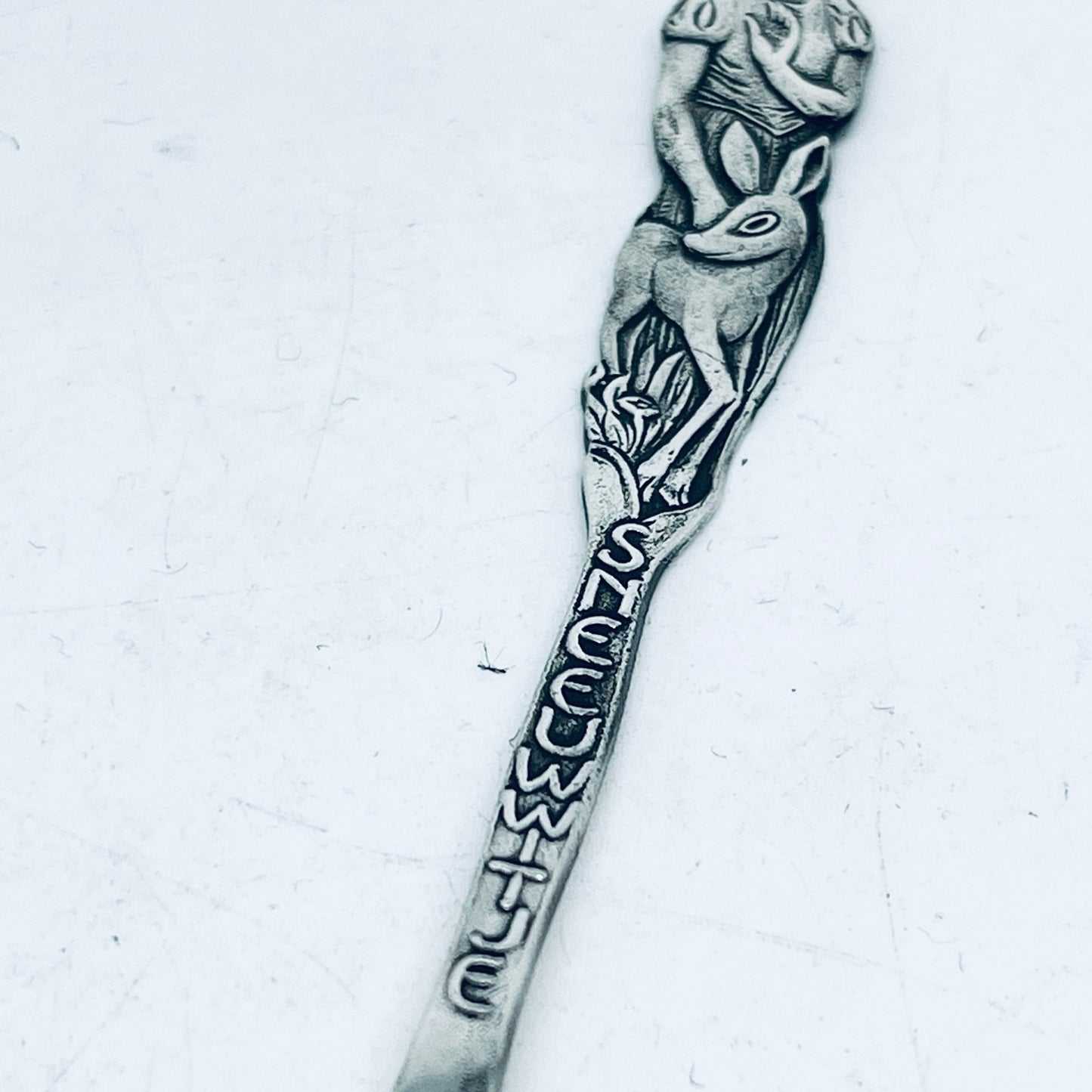 Anello Artigianale BIANCANEVE Mod. SPIRALE  Realizzato con Antica posata in Argento (Prima Metà del ’900)