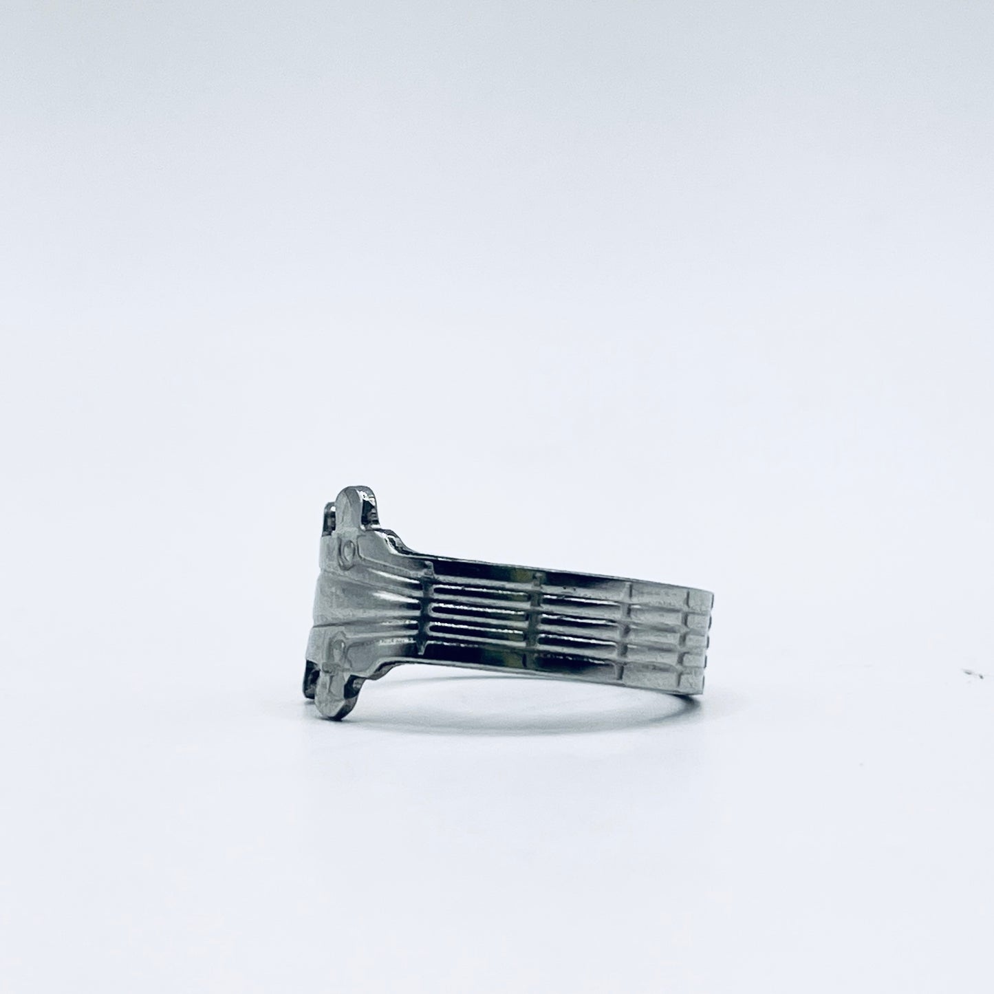 Anello Artigianale ROCKERS’RING  Mod. CLASSICO  Realizzato con manico di Cucchiaino in Acciaio Inox 18/10