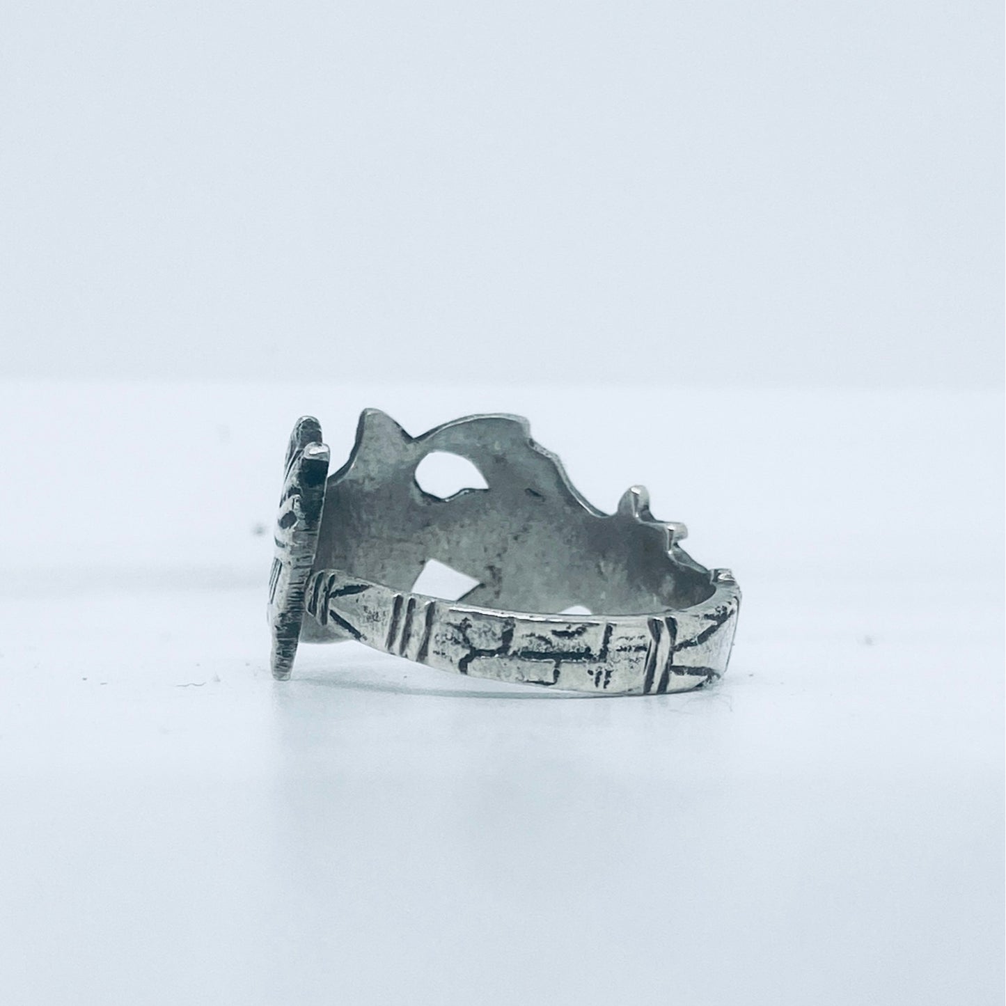 Anello Artigianale CLEOPATRA Mod. CLASSICO  Realizzato con Antica posata in Argento (Prima Metà del ’900)