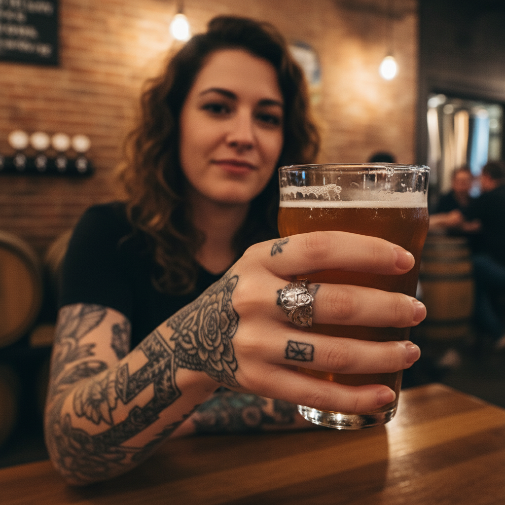 Anello Artigianale PUTTO  Mod. CLASSICO  Realizzato con Antica posata in Argento (Prima Metà del ’900)