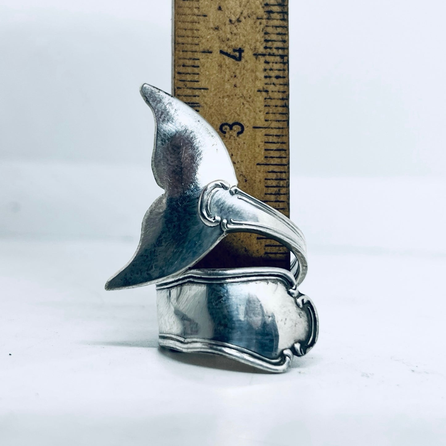Anello Artigianale Mod. CODA#05  Realizzato con Antica posata in Argento (Prima Metà del ’900)