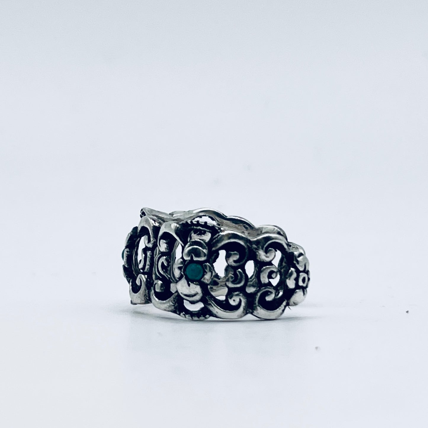 Anello Artigianale TURCHESI Mod. SPILLA Realizzato con Antica spilla in Argento (Prima Metà del ’900)