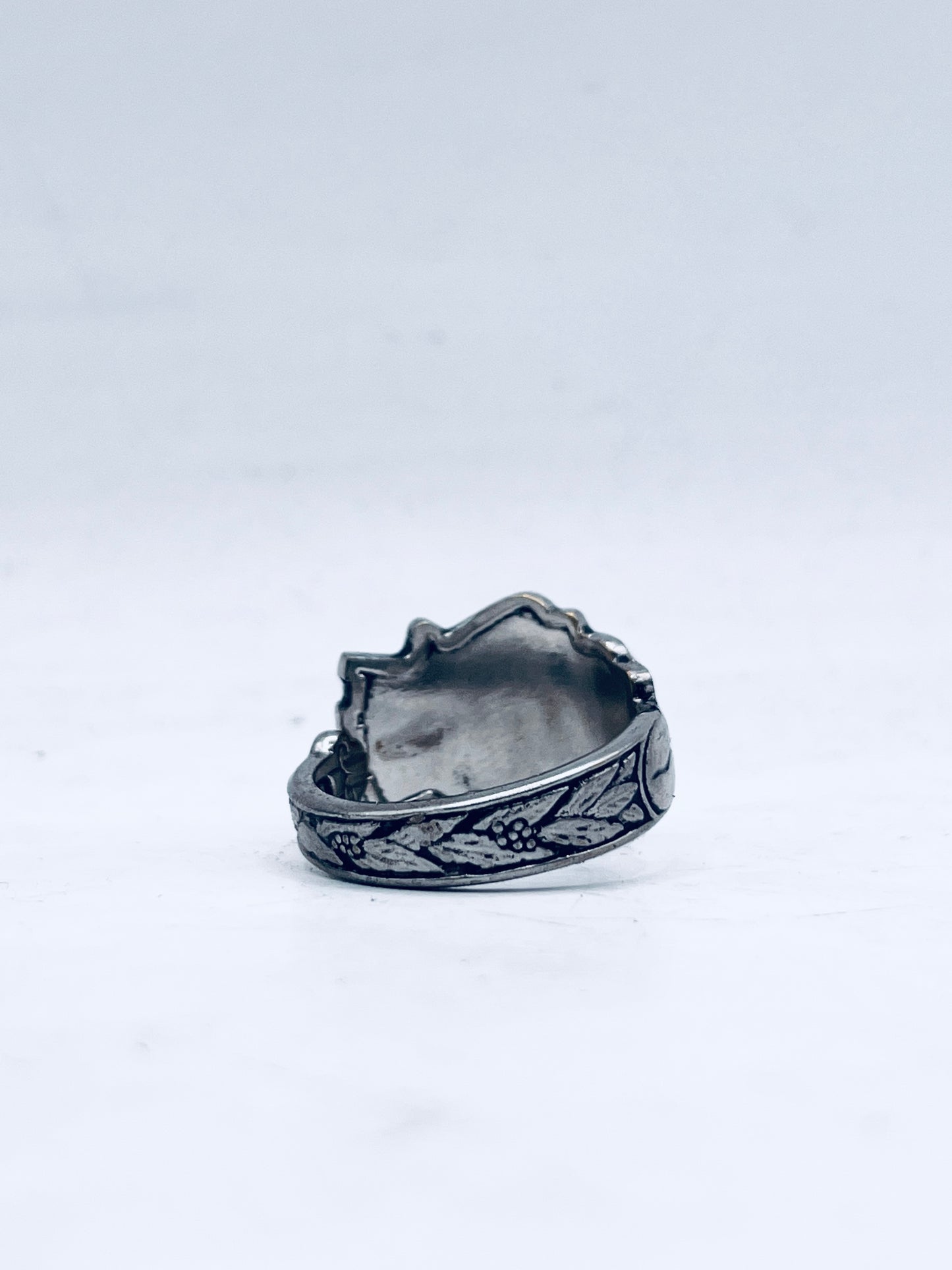 Anello Artigianale Mod. CLASSICO  RAS D’AMHARA Realizzato con Antica posata in Argento (Prima Metà del ’900)