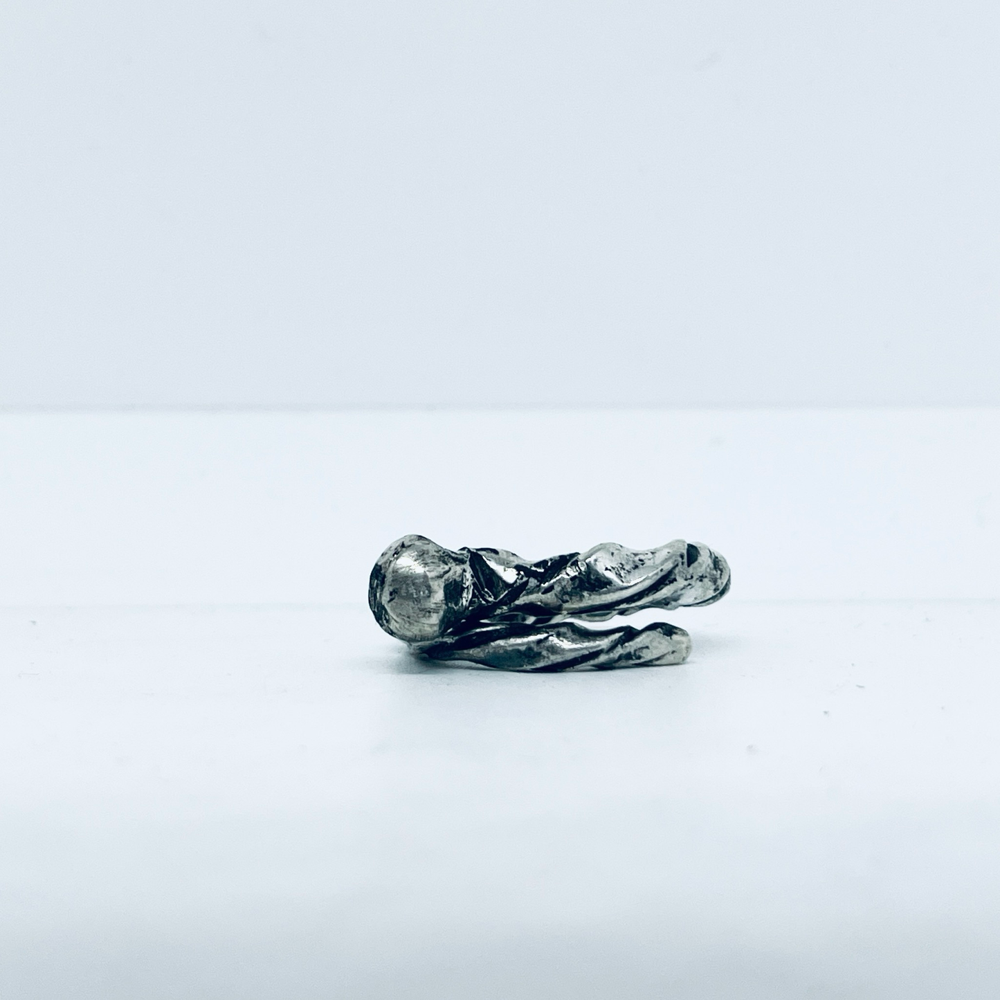 Anello Artigianale PALLINA S.MARCO  Mod. CLASSICO/FEDINA/SPIRALE  Realizzato con Antica posata in Argento (Prima Metà del ’900)