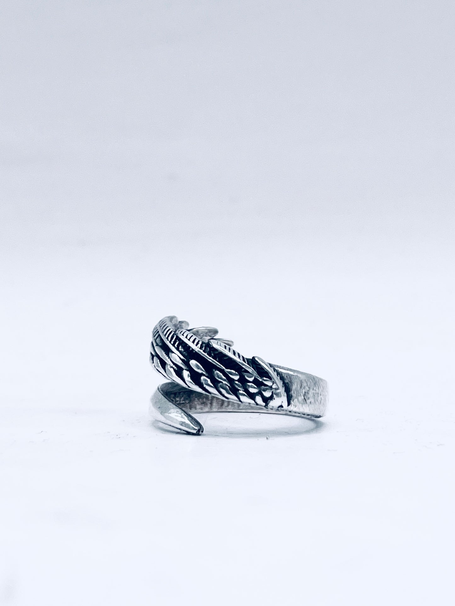 Anello Artigianale ALZAVOLO Mod. SPIRALE  Realizzato con  Antico tagliacarte in Argento (Prima Metà del ’900)
