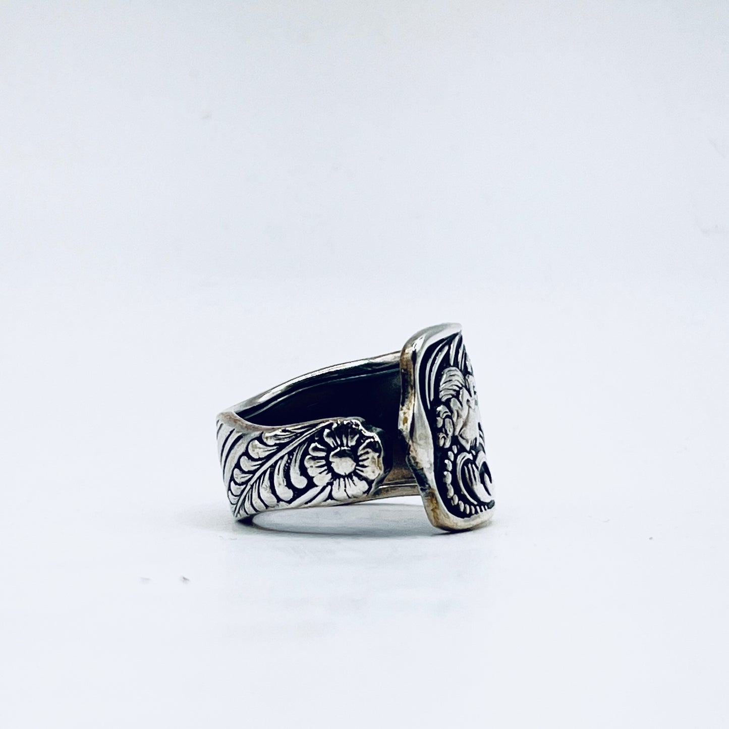 Anello Artigianale SIREN Mod. CLASSICO  Realizzato con Antica posata (Prima Metà del ’900)