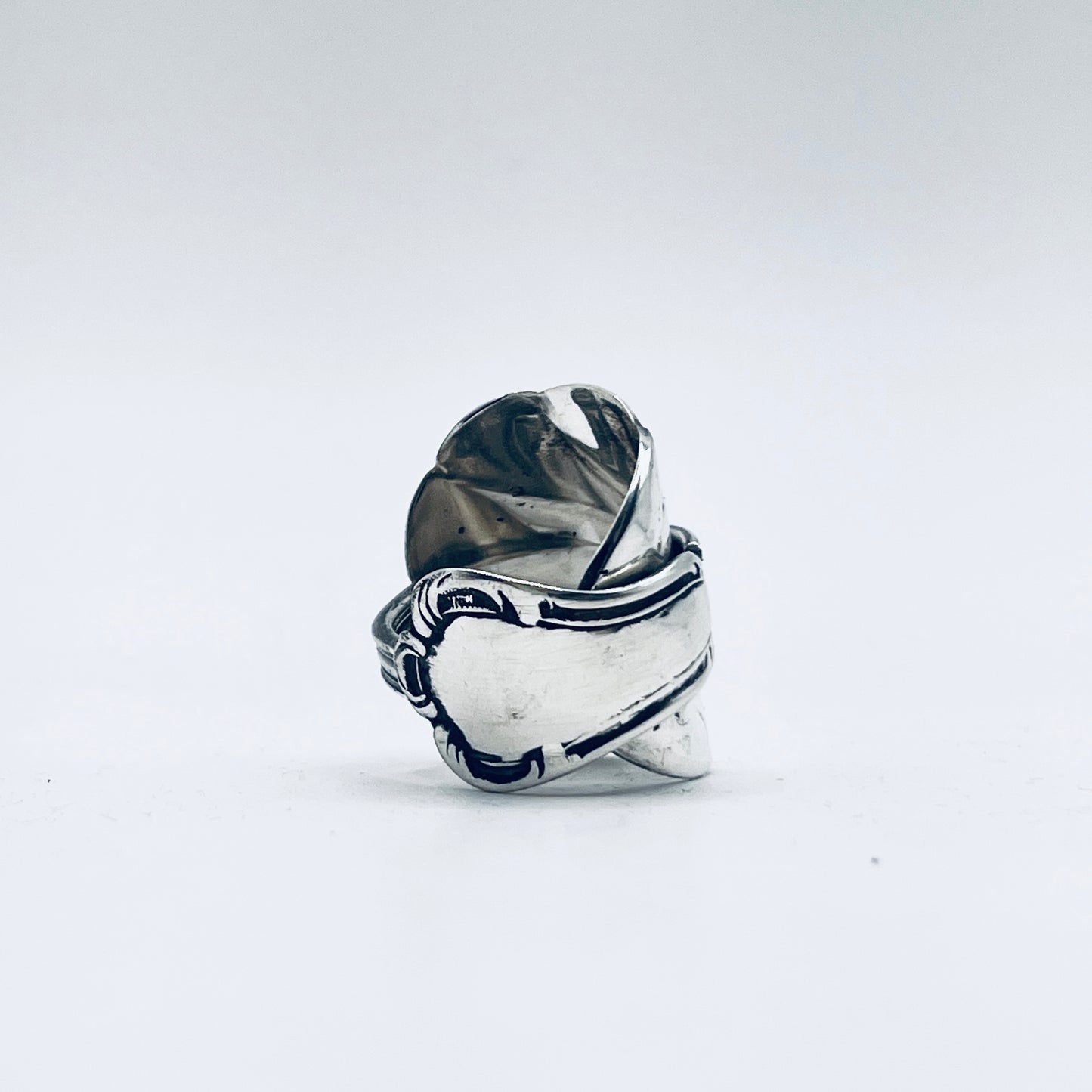Anello Artigianale CONCHIGLIA Mod. INTERO  Realizzato con intero Antico Cucchiaino in Argento 800(Prima Metà del ’900)