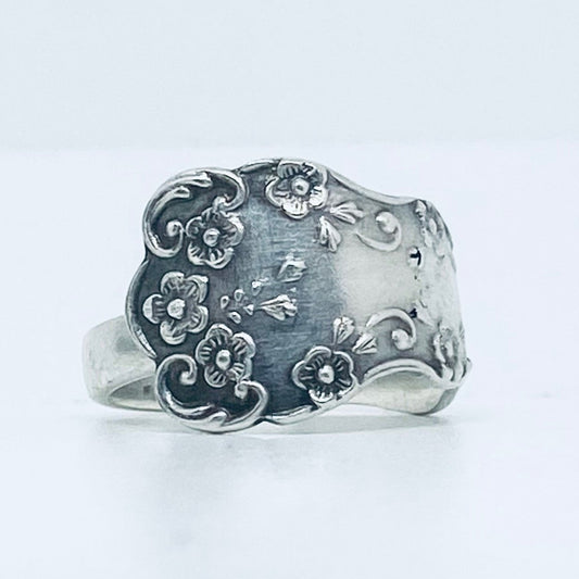 Anello Artigianale  Mod. CLASSICO  Realizzato con Antica posata in Argento (Prima Metà del ’900)