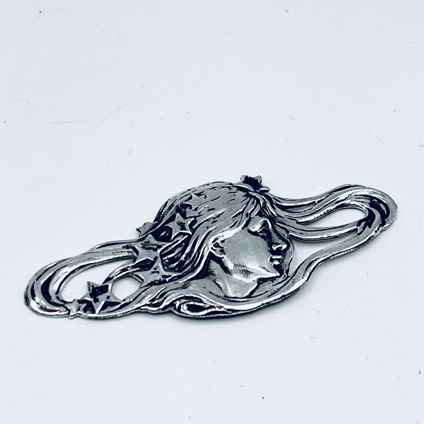 Anello Artigianale VERGINE Mod. SPILLA Realizzato con Antica spilla in Argento (Prima Metà del ’900)