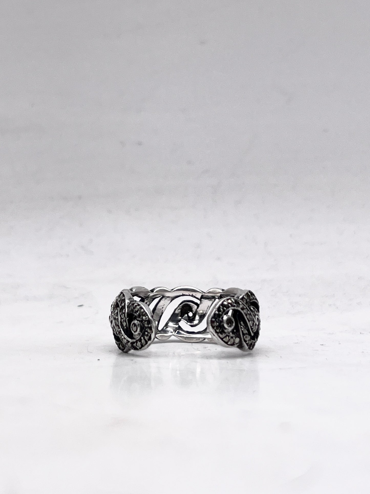 Anello Artigianale SPILLA INTRECCIO Mod. SPILLA Realizzato con Antica spilla in Argento (Prima Metà del ’900)
