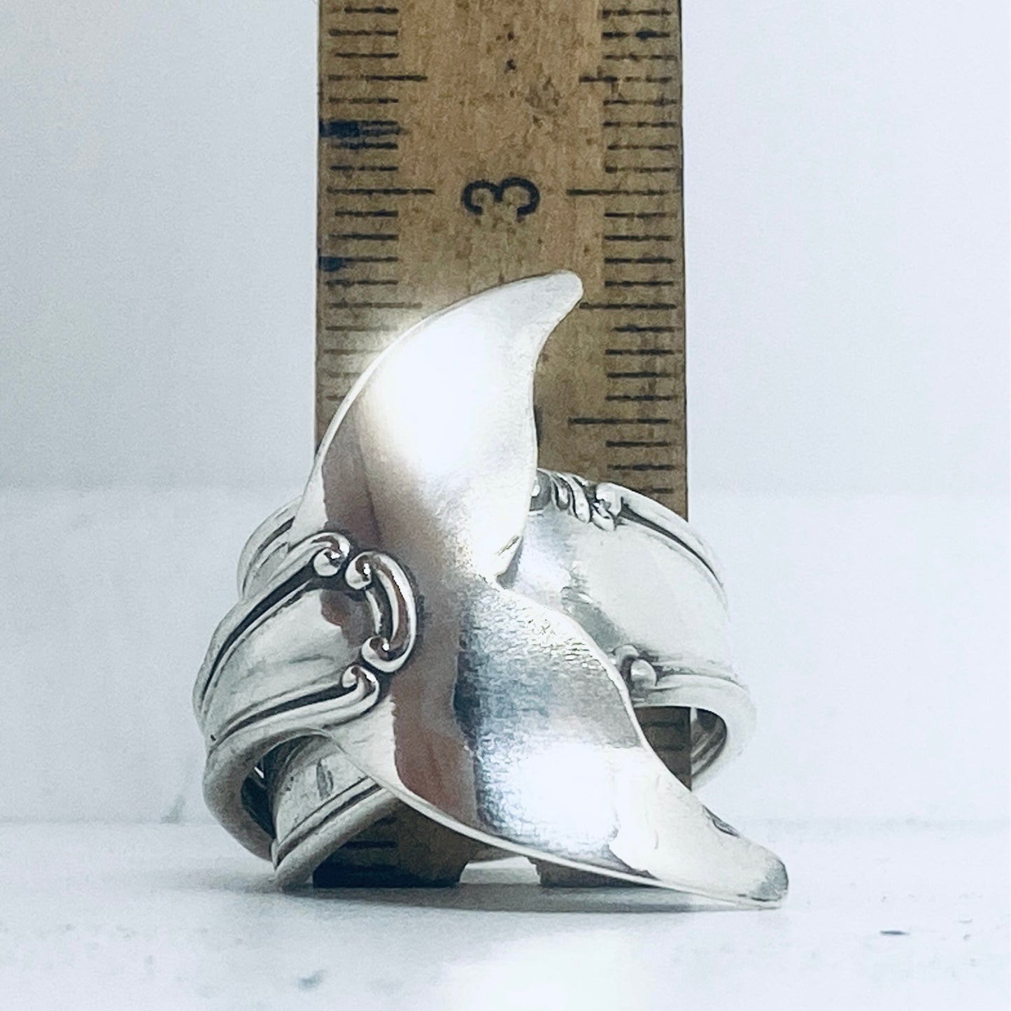 Anello Artigianale Mod. CODA#02  Realizzato con Antica posata in Argento (Prima Metà del ’900)