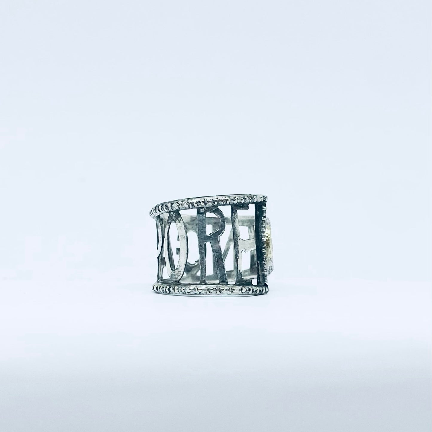 Anello Artigianale SINGAPORE Mod. CLASSICO  Realizzato con Antica posata in Argento (Prima Metà del ’900)