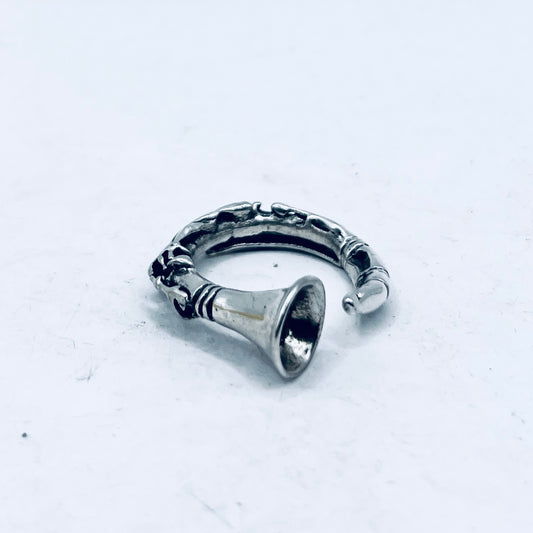 Anello Artigianale CLARINETTO Mod. CLASSICO  Realizzato con Antica SPILLA in Argento 800(Prima Metà del ’900)