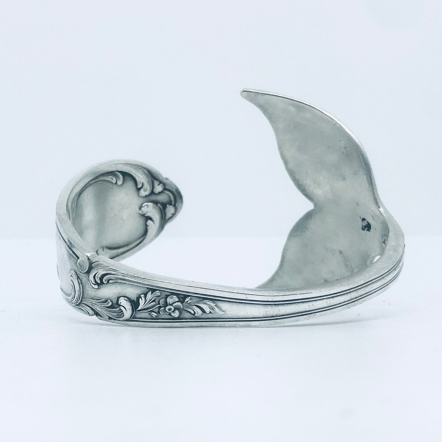Bracciale Artigianale CODA Mod. CUCCHIAIO  Realizzato con Antica posata in Argento (Prima Metà del ’900)