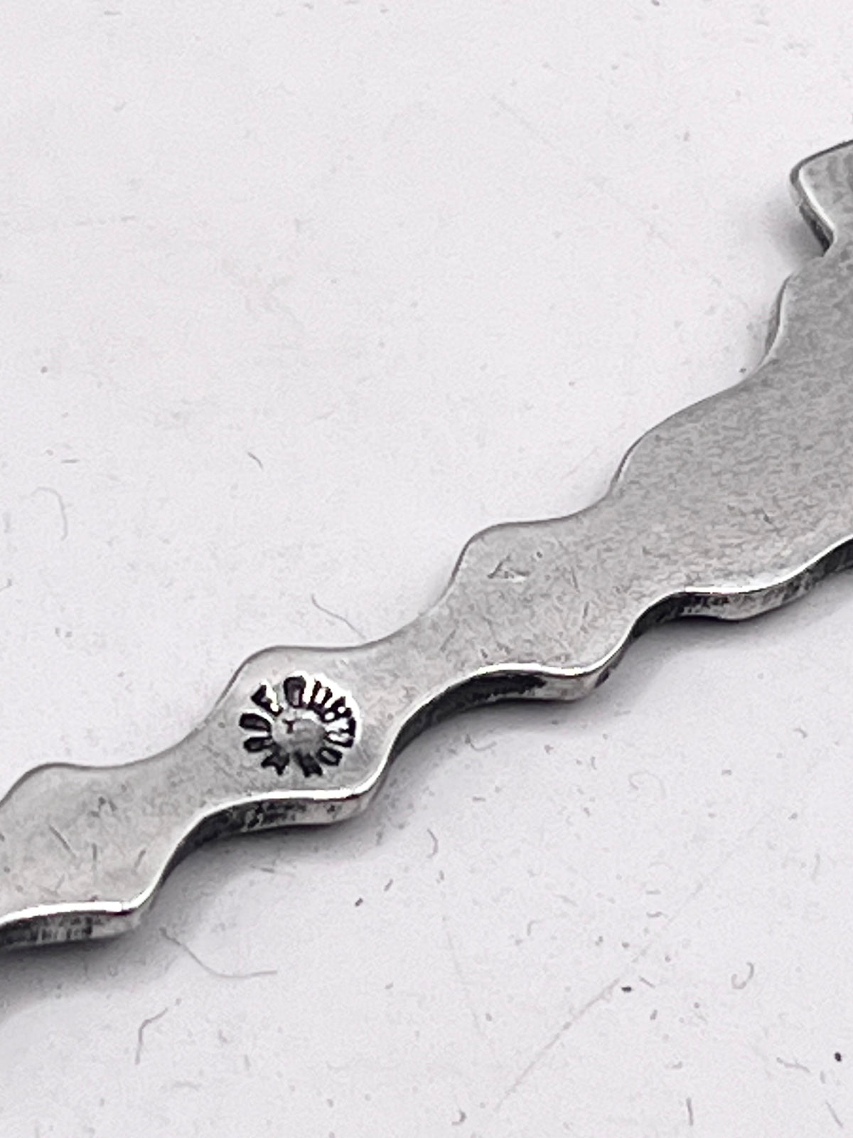 Anello Ananas Puerto Rico ricavato da una posata antica in lega d’argento – vista 10