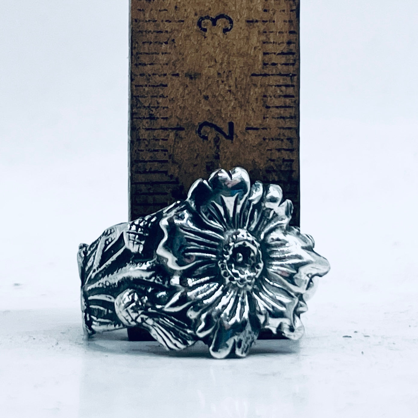 Anello Artigianale CARDO Mod. CLASSICO  Realizzato con Antica posata in Argento (Prima Metà del ’900)