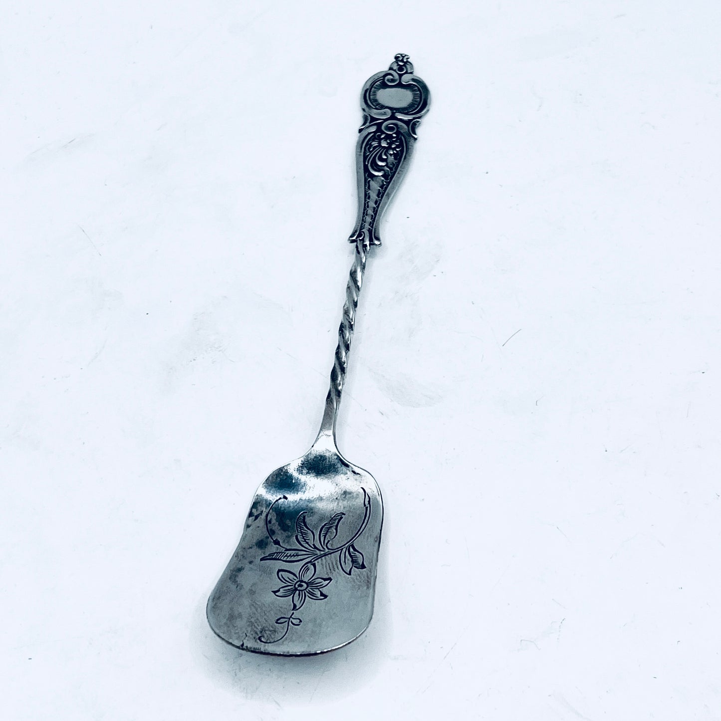 Anello Artigianale Mod. PALETTA  JUGENDSTIL Realizzato con Antica posata in Argento (Prima Metà del ’900)