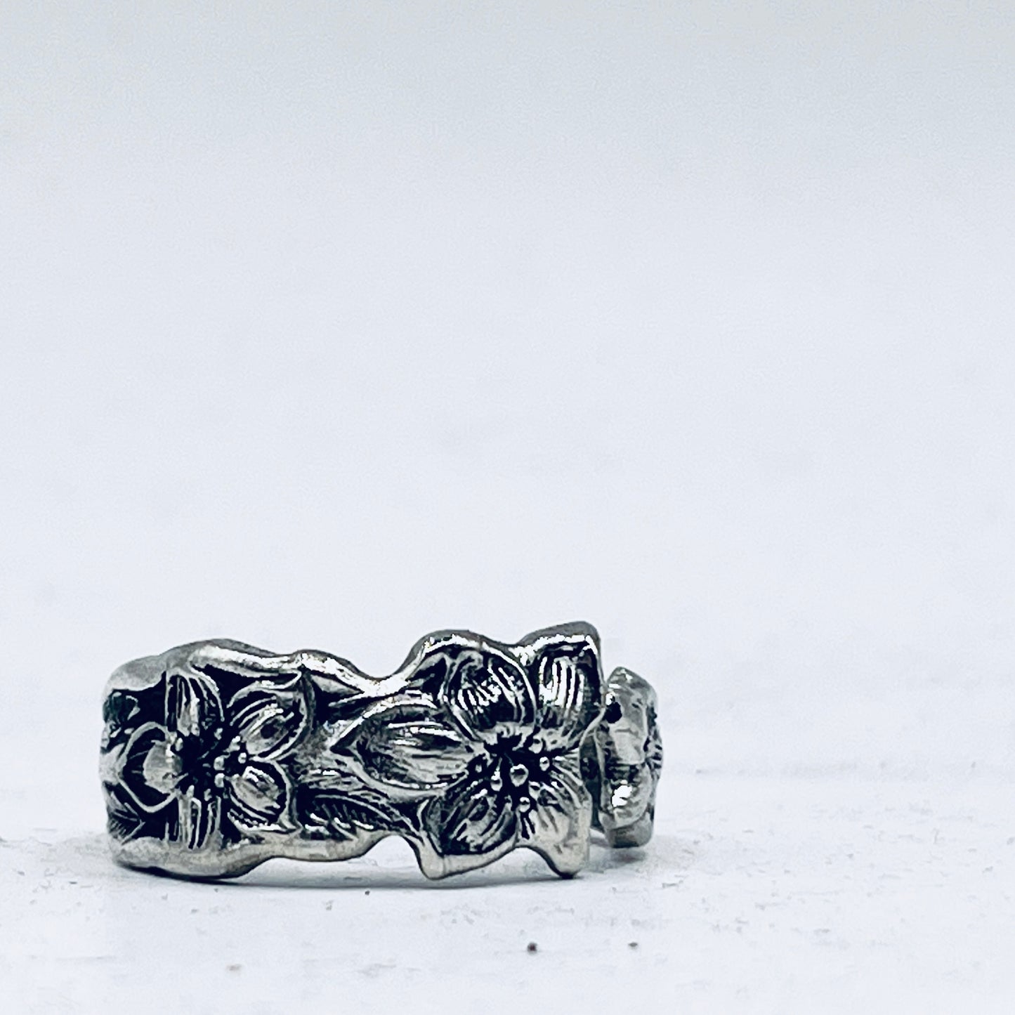 Anello Artigianale FEDINA ZAGARA Mod. CLASSICO  Realizzato con Antica posata (Prima Metà del ’900)