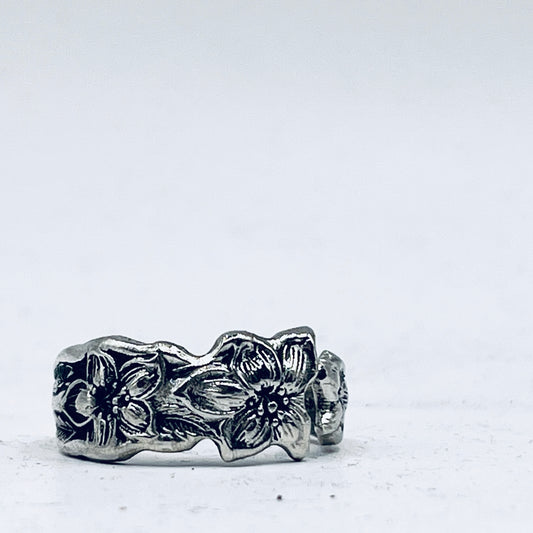 Anello Artigianale FEDINA ZAGARA Mod. CLASSICO  Realizzato con Antica posata (Prima Metà del ’900)