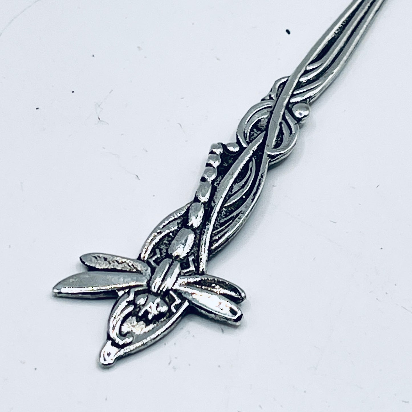 Anello Artigianale LIBELLULA Mod. CLASSICO/SPIRALE  Realizzato con Antica posata in Argento (Prima Metà del ’900)