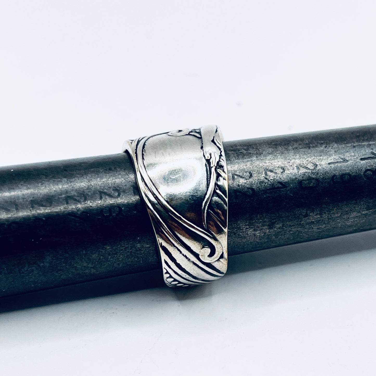 Anello Artigianale SIREN Mod. CLASSICO  Realizzato con Antica posata (Prima Metà del ’900)