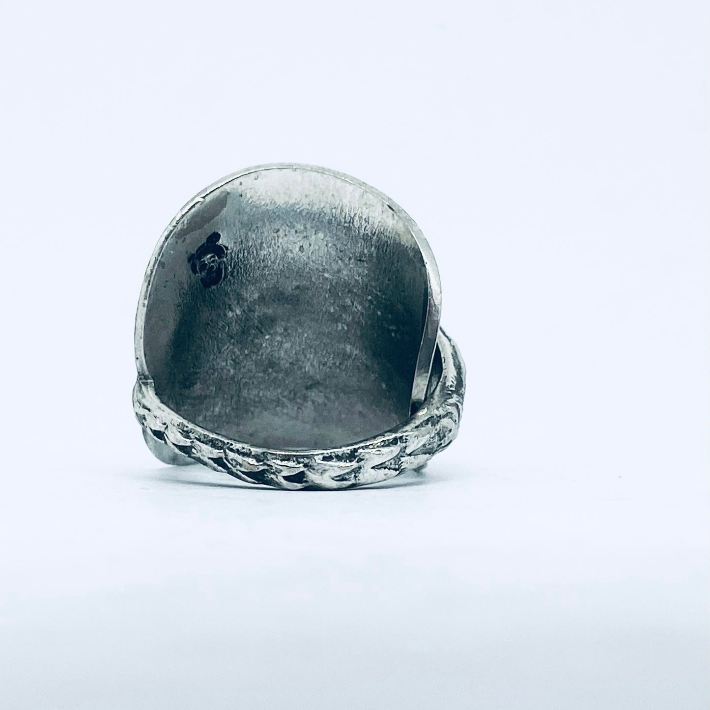 Anello Artigianale ANTILOPE Mod. INTERO  Realizzato con intero Antico Cucchiaino in Argento (Prima Metà del ’900)