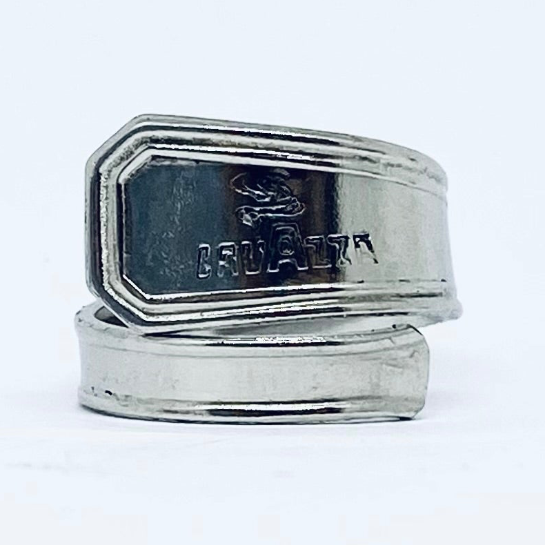 Anello Artigianale LAVAZZA Mod. CLASSICO/SPIRALE  Realizzato con Antica posata in Argento (Prima Metà del ’900)