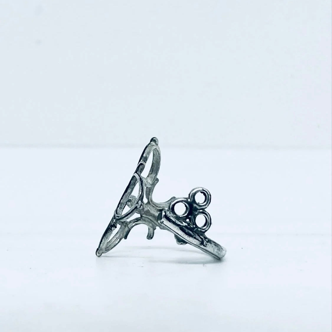 Anello Artigianale “CHIAVE ARGENTO 925 #01” Realizzato con Antica Chiave in Argento