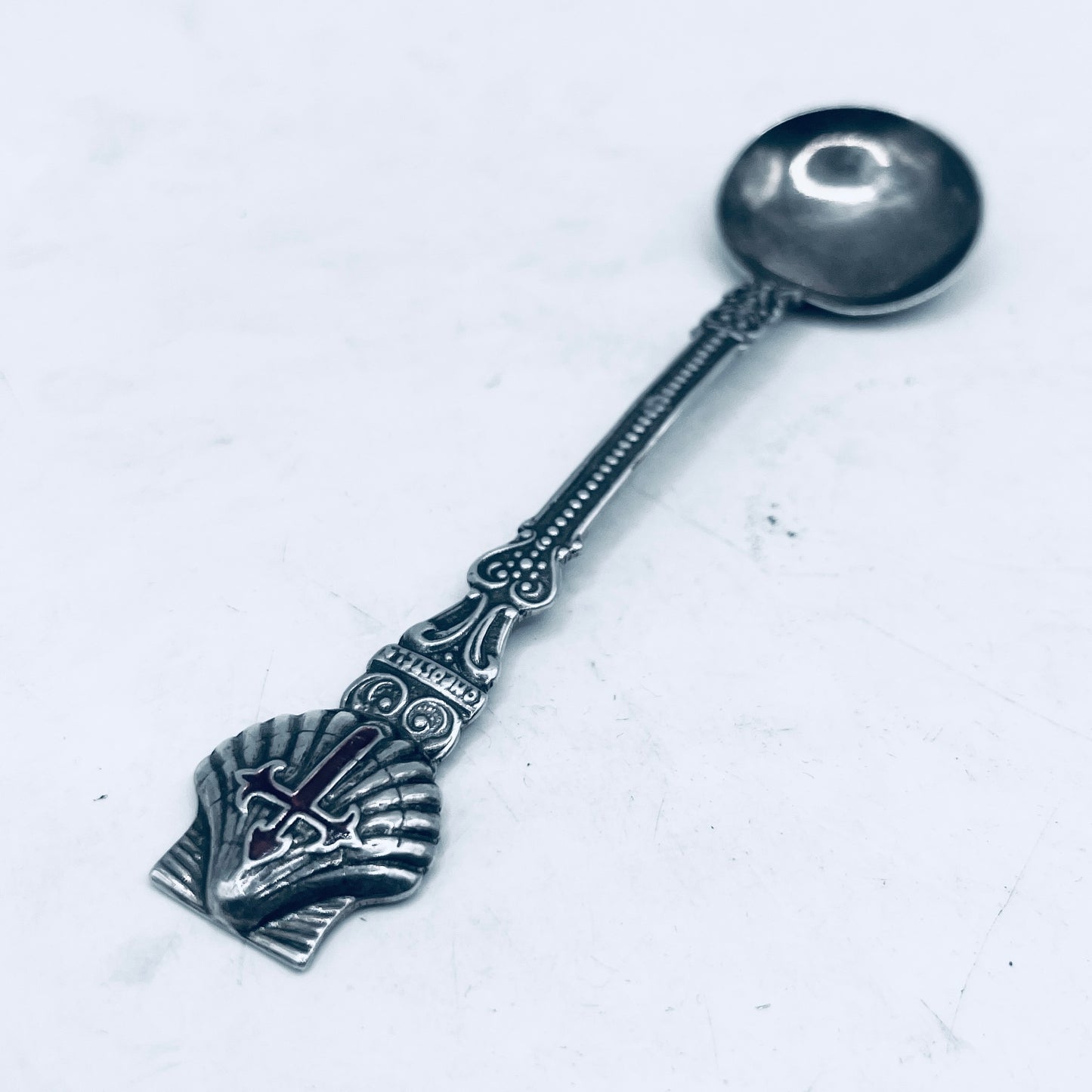Anello Artigianale + Pendente (omaggio) SANTIAGO Mod. CLASSICO  Realizzato con Antica posata in Argento (Prima Metà del ’900)