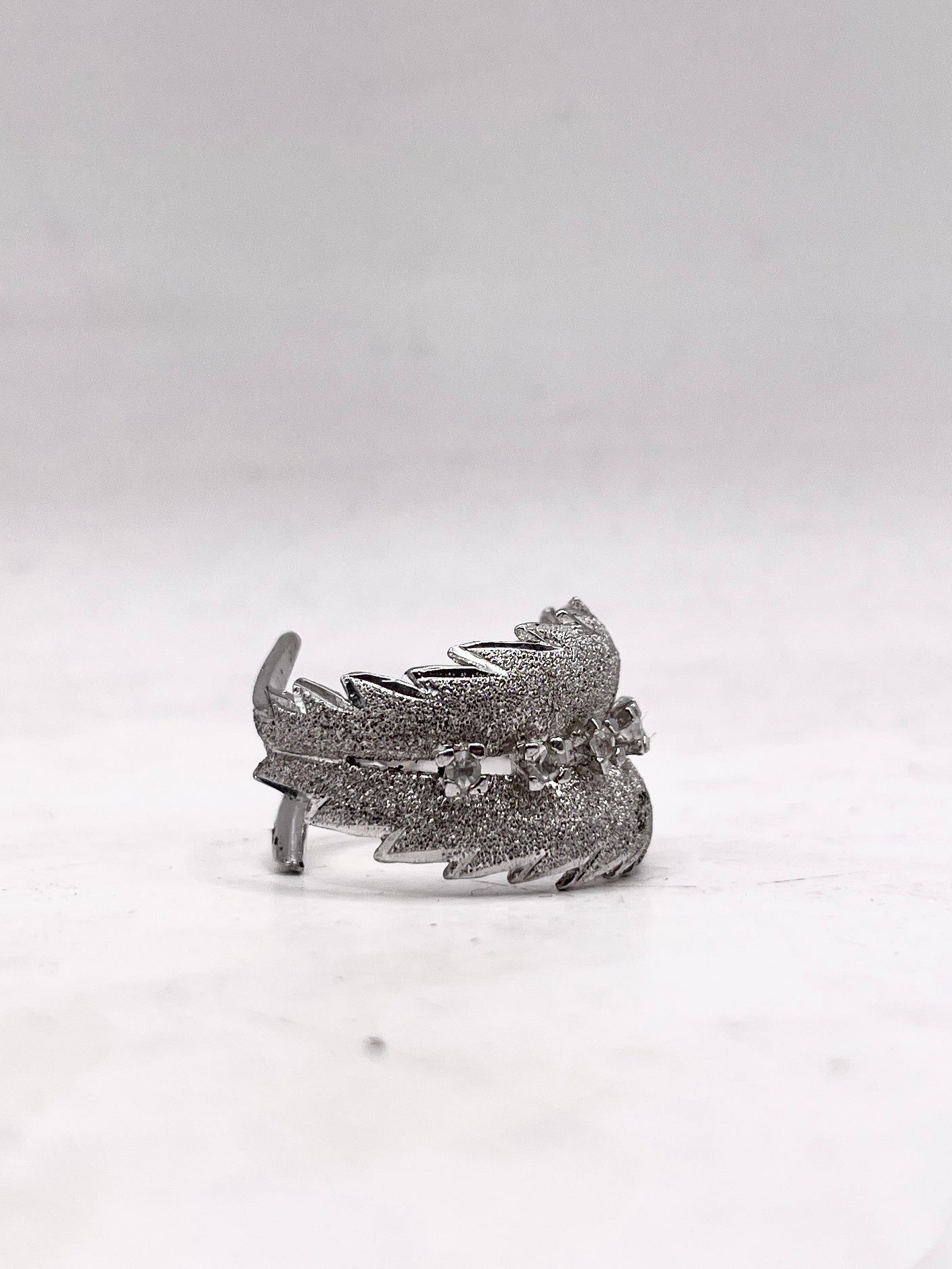 Anello Artigianale SPILLA BRINA Mod. SPILLA Realizzato con Antica spilla in Argento (Prima Metà del ’900)