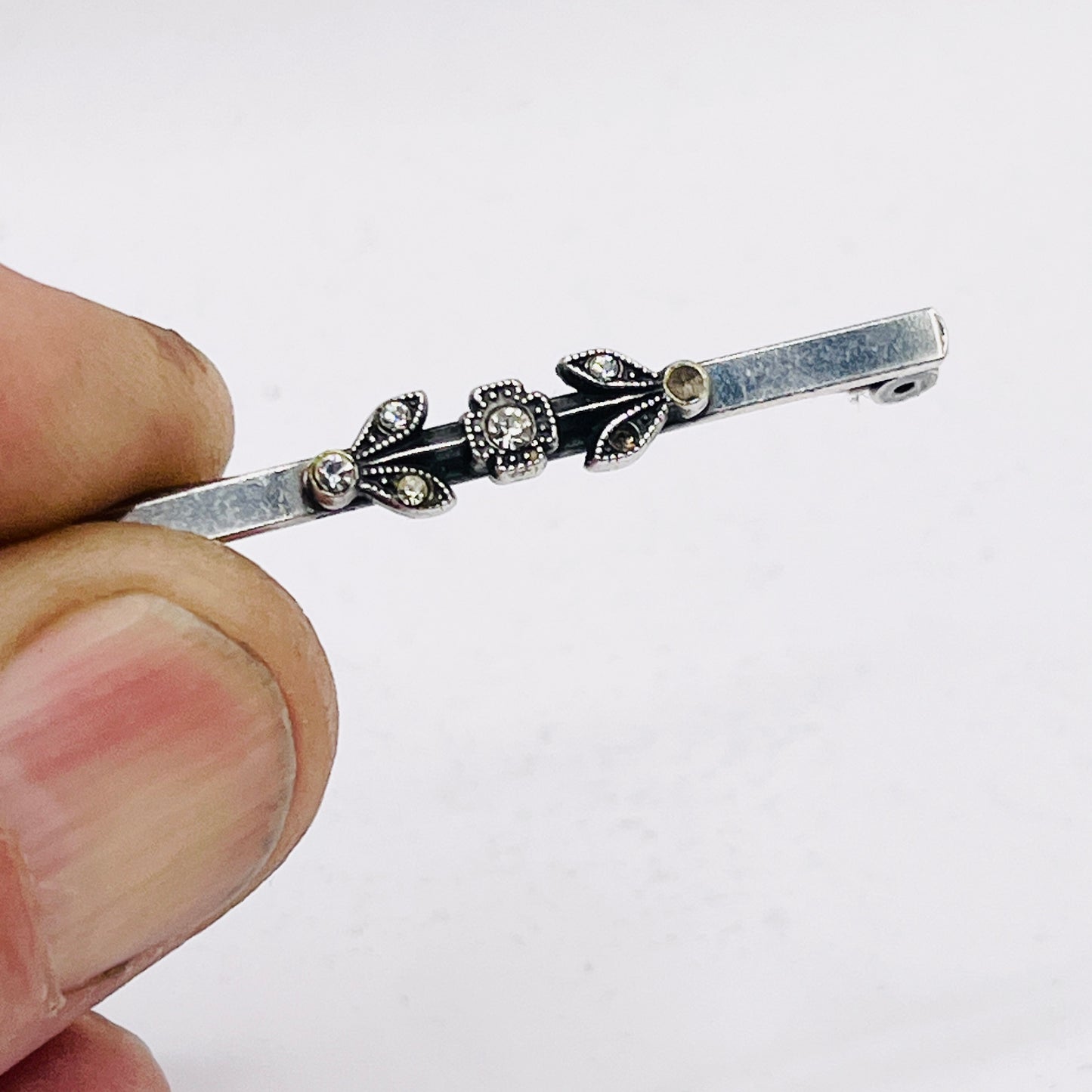 Anello Artigianale SPILLA MARCASSITE Mod. SPILLA Realizzato con Antica spilla in Argento (Prima Metà del ’900)