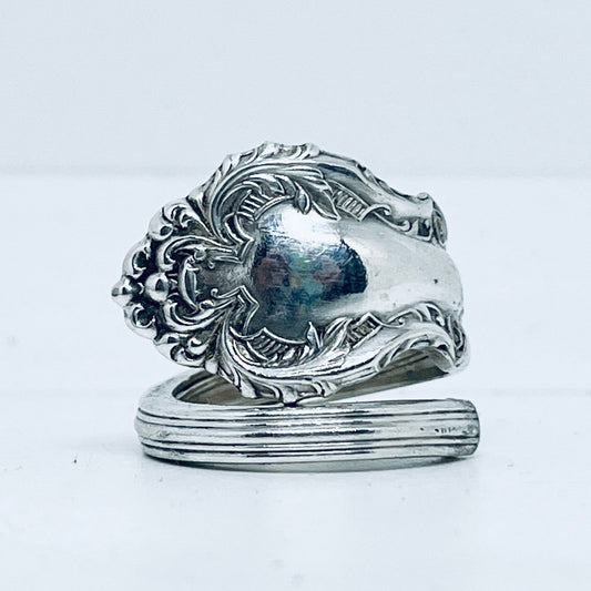 Anello Artigianale Mod. SPIRALE  Realizzato con Antica posata in Argento (Prima Metà del ’900)